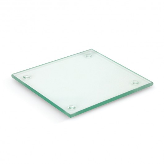 Clear Square Full Colour Glass Coasters